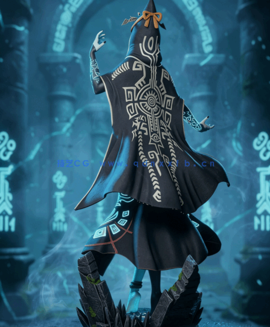 [3D打印人物] 米德娜Midna《塞尔达传说：黄昏公主》游戏角色雕刻手办3D打(图4)