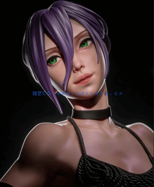 [3D打印人物] 蕾塞Reze站姿《链锯人》动画角色雕刻手办3D打印模型(图1)