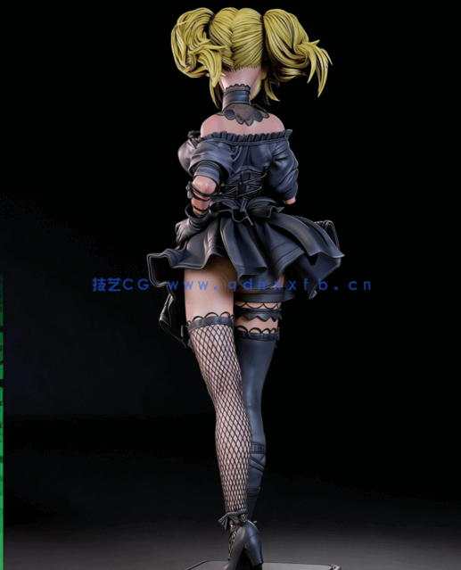 [3D打印人物] Ani马斯克旗下AI伴侣角色雕刻手办3D打印模型(图4)