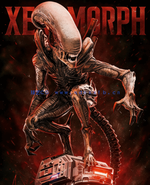 [3D打印人物] 异形外星怪兽《异形》影视角色雕刻手办3D打印模型(图1)