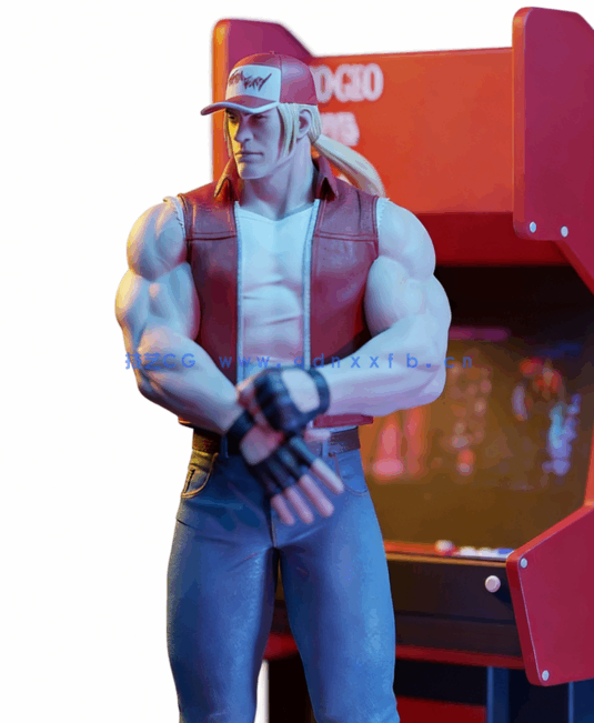 [3D打印人物] 特瑞·博加德Terry Bogard《饿狼传说》游戏角色雕刻手办3D打(图2)