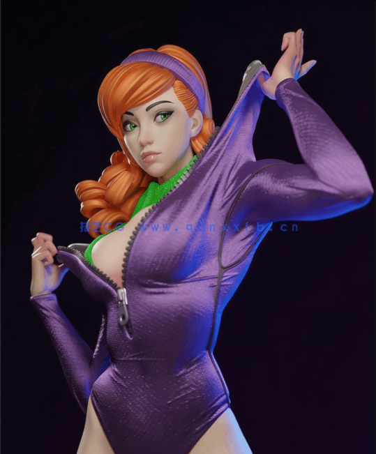 [3D打印人物] 达芙妮Daphne《史努比》动漫人物角色雕刻手办3D打印模型(图3)