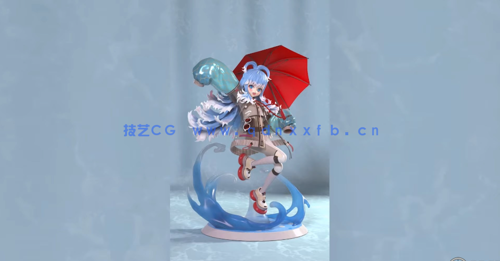 ZBrush将动漫人物转化为3D打印模型技术视频教程 (图2)