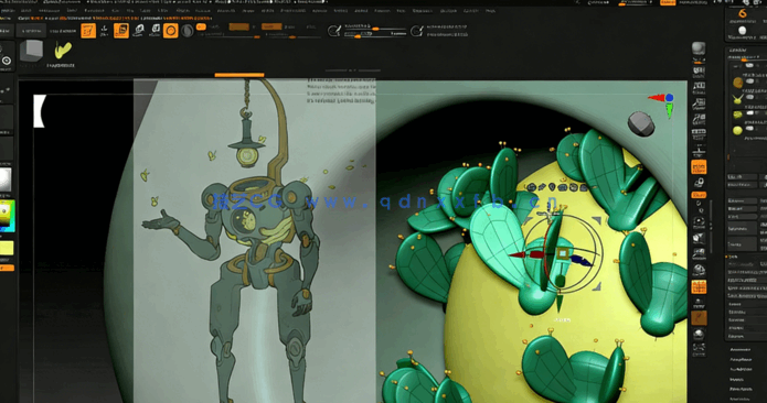 Zbrush中Zmodeler雕刻核心技术训练视频教程(图5)