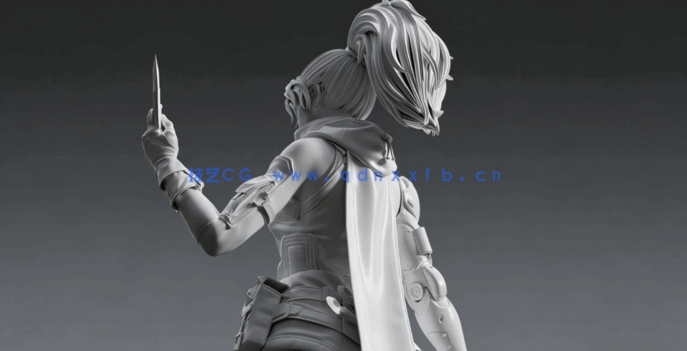 Zbrush 3A级游戏角色硬表面建模制作视频教程 (图3)