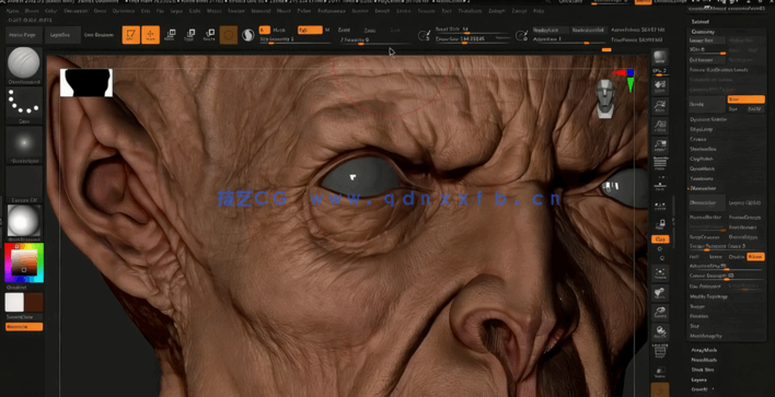 Zbrush逼真人形生物概念设计完整制作流程视频教程(图3)