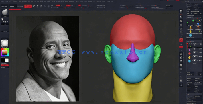 Zbrush真实照片雕刻出3D人物角色技术视频教程(图4)