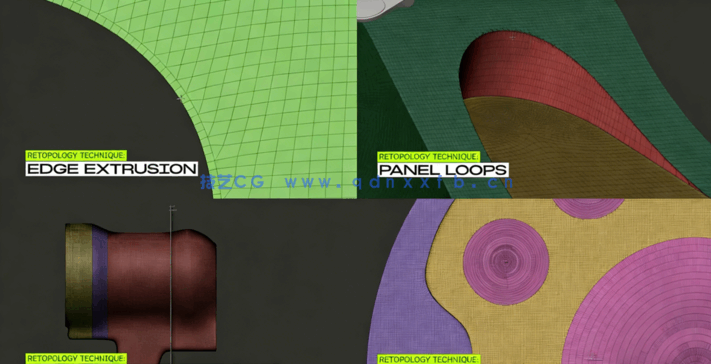 Zbrush直升机UH-60主旋翼硬表面雕刻j建模制作视频教程 (图3)