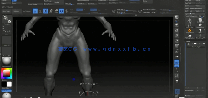 Zbrush狗头人神兽完整雕刻制作视频课程(图3)