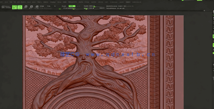 Zbrush权力的游戏影视木门道具制作流程视频教程 (图4)