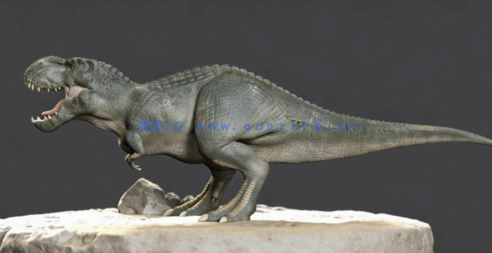 Zbrush影视级逼真恐龙雕塑模型和纹理制作视频教程 (图2)