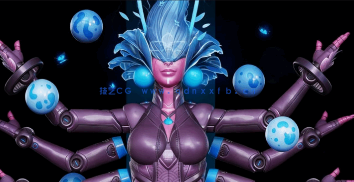 ZBrush概念游戏角色硬表面建模制作视频教程 (图3)