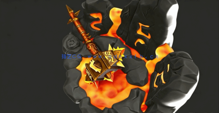 ZBrush游戏武器硬表面实例制作视频教程(图2)