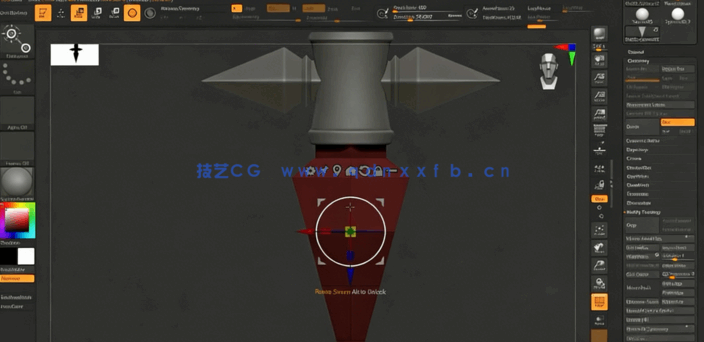 ZBrush游戏武器硬表面实例制作视频教程(图3)