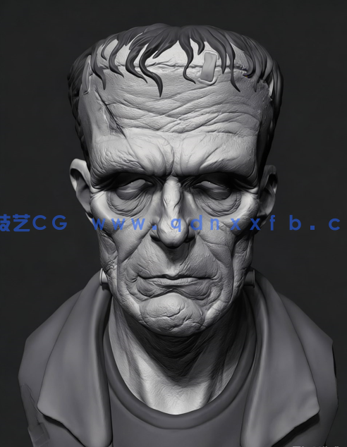 Zbrush科学怪人弗兰肯斯坦角色雕刻实例训练视频教程(图2)