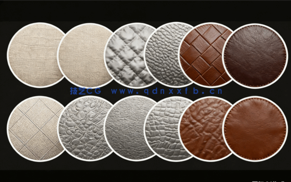 70组衣服布料无缝深度贴图-70 Fabric & Leather Alphas (Seamless and Tileable) + Video(图2)