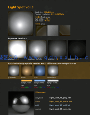 Photo Studio Light Plates HDRI vol4.0(图2)