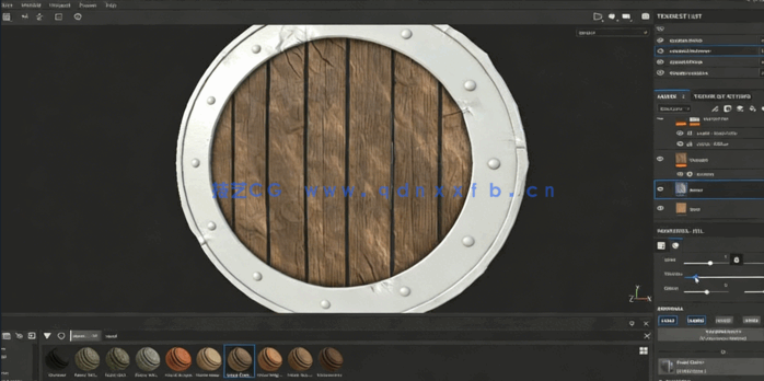 ZBrush与Maya与SP游戏盾牌道具建模和纹理绘制视频教程(图5)