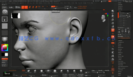 ZBrush 3A级游戏角色高精度建模制作视频教程(图6)