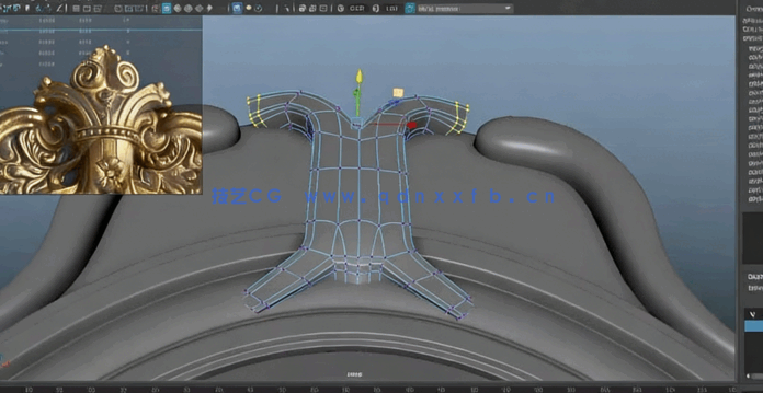 ZBrush与Maya古镜游戏资产制作流程视频教程(图2)