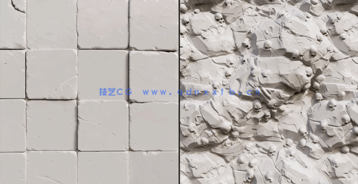 Zbrush瓷砖砖墙材质雕刻大师级视频教程(图6)