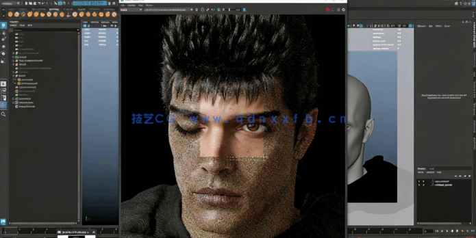 逼真3D游戏角色脸部建模与纹理制作视频教程(图5)