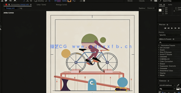AE流行风格2.5D动态图形动画完整制作工作流视(图2)