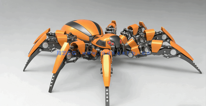 C4D机械蜘蛛的建模及骨骼绑定教程 (图1)