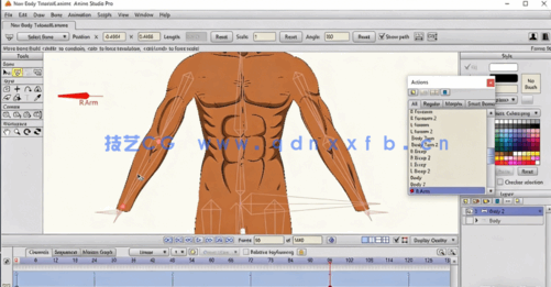  Moho Anime Studio 角色2.5D身体动画制作视频教程(图2)