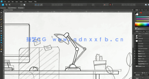 初学者Affinity Designer创建手绘矢量平面插图视频教程(图2)