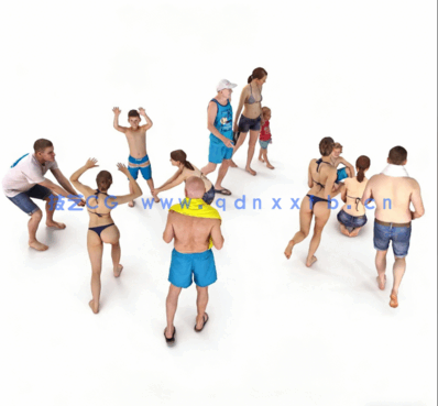 海滩人物3D模型(图4)