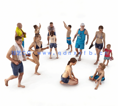 海滩人物3D模型(图5)