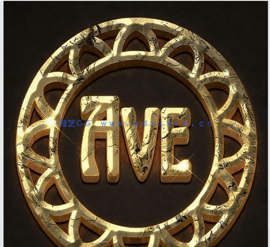金属光泽3D文字裂纹效果艺术特效PSD字模(图1)