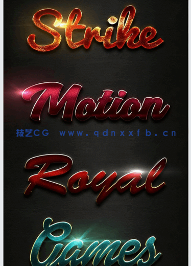 十组创意闪亮金色高贵质感艺术特效PSD字模第五季(图3)