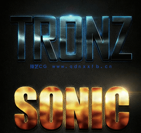 10组专业金属光泽文字艺术特效PSD字模第八季(图1)