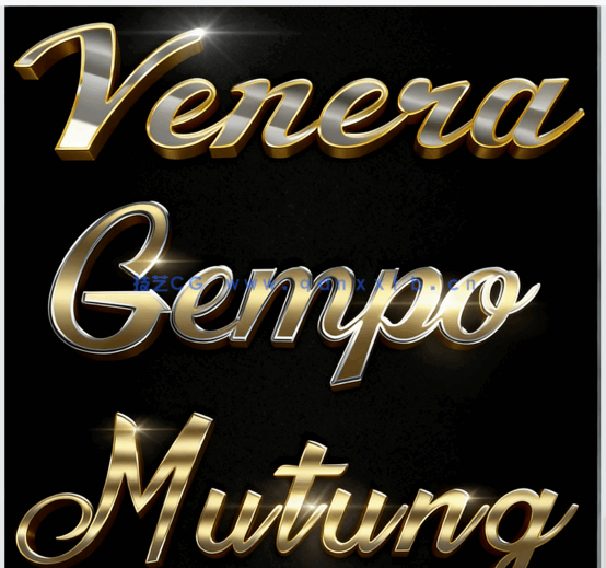 高贵黄金白银闪耀光泽艺术特效PSD字模(图1)