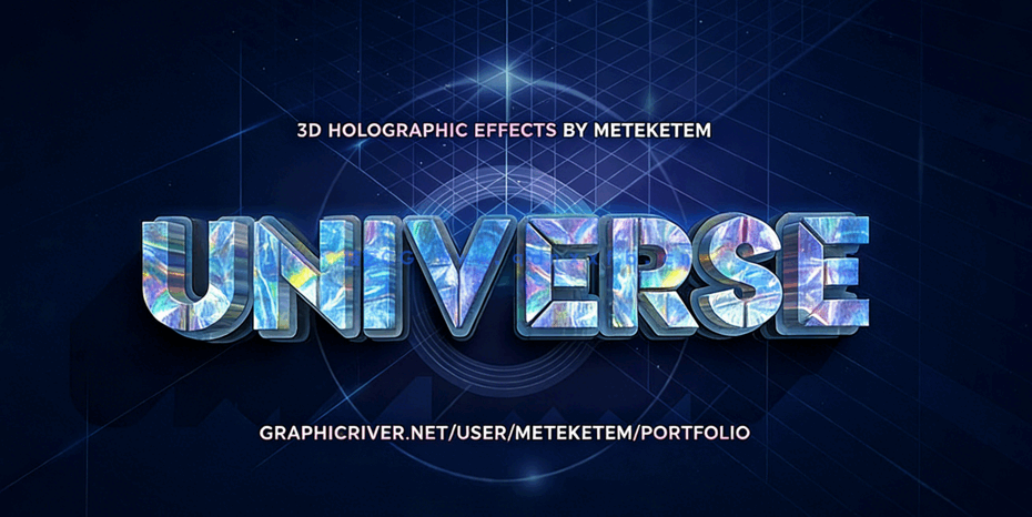 绚丽多彩霓虹灯渐变色特效PSD字模(图4)