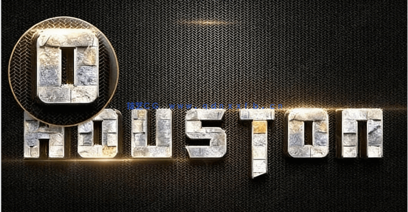 10组立体不同纹理字体特效PSD字模合集(图3)