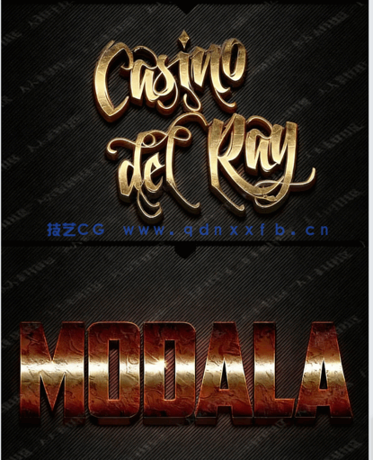 闪亮金属感影视字体特效PSD模板合集(图1)