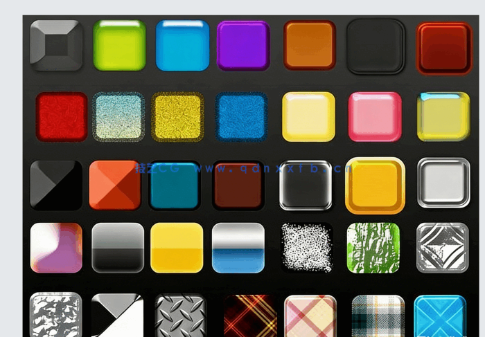 100组五颜六色PS图层样式PSD模板合集 (图3)