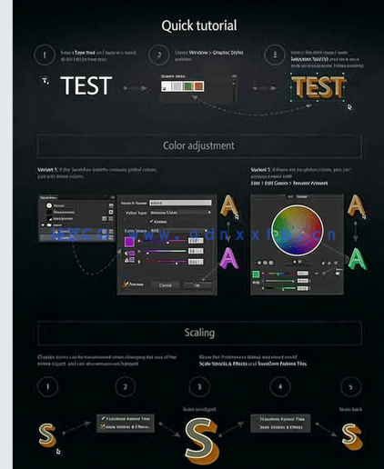多种颜色立体简单实用字体特效PSD模板合集(图2)