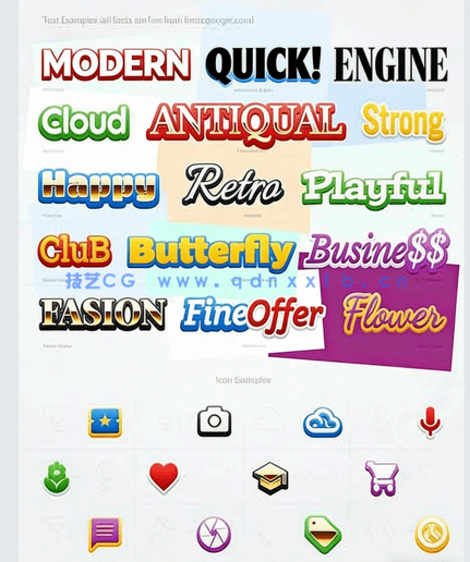 多种颜色立体简单实用字体特效PSD模板合集(图5)