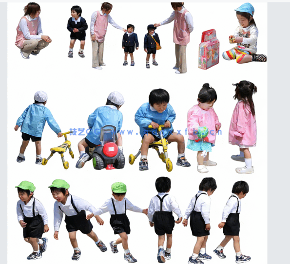 高清亚裔人物儿童300个免抠(图4)