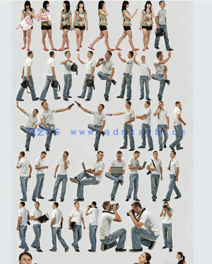 VizPeople Casual v1 后期悠闲人物PNG素材(图3)