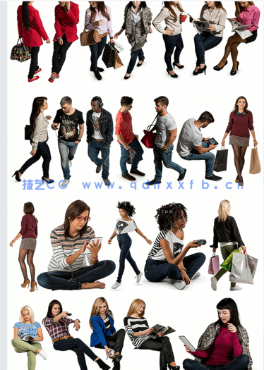 VizPeople Casual v5 后期悠闲人物素材(图2)