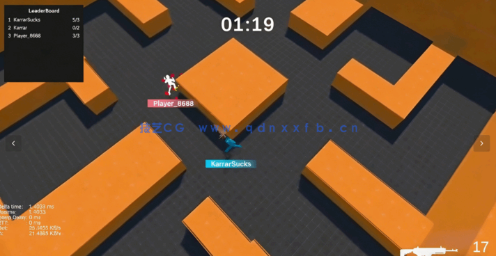 Unity中Netick竞技射击网络游戏制作视频教程(图5)