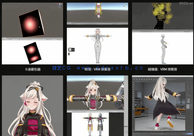 可爱美少女虚拟主播角色完整制作工作流程视频教程 (图2)