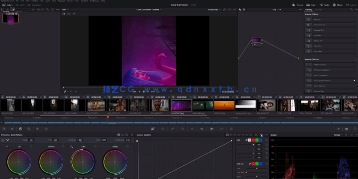 [DaVinci Resolve] DaVinci Resolve游戏与灯光调色工作流程视频教程(图4)