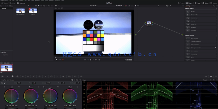 [DaVinci Resolve] DaVinci Resolve游戏与灯光调色工作流程视频教程(图7)