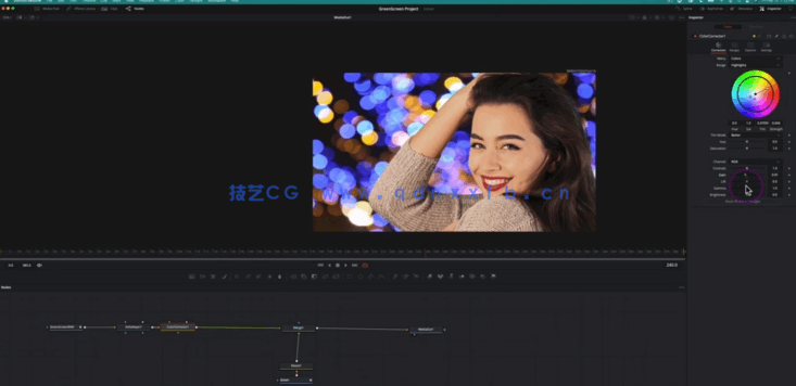[DaVinci Resolve] 【中文字幕】Davinci Resolve绿幕镜头视觉特效制作视频教(图5)
